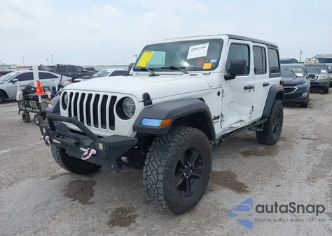 2021 Jeep Wrangler Unlimited Sport Altitude 4X4 из США, поврежденный, VIN 1C4HJXDN3MW567210